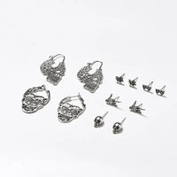 6 Piece Set Gothic Earring Set Skull Earrings Bat Earrings Spider Earring Horror