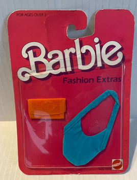 Rare Vintage Barbie Doll Fashion Extras Wallet & Purse Set 1984 New on Card