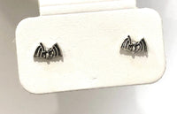 Gothic Vampire Bat Mini Stud Earrings Batman Dracula Horror Lovers Gift Women