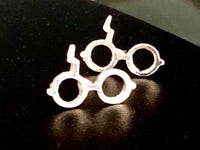 Earring Potter Silver Colored Stud Earrings Lighting Bolt Glasses Movie Gift