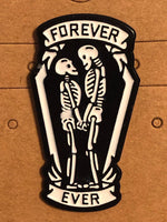 Forever Ever Gothic Love Skeletons Pin