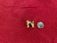 Vintage French Poodle Dog Brooch Lapel Pin Jewelry