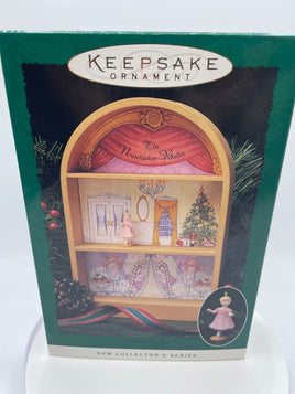 Hallmark Keepsake Nutcracker Ballet Display Stage & Clara #1 Christmas Ornament