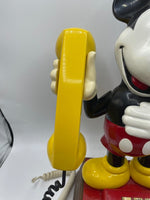 Disney Mickey Mouse Figure Phone Vintage 1976 Push Button Landline Telephone