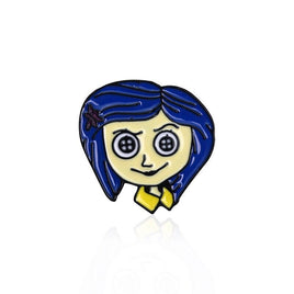 Coraline Pin Cartoon Lapel Pin Coraline Pin Tim Burton Pin Coraline Gift Child