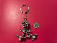 Skeleton Skateboarding PVC Figure Keychain Bad Boy Skateboard Lovers Gift