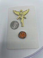 Nirvana In Utero Angel & Smiley Face Pin Set of 2 Grunge Bands Kurt Cobain