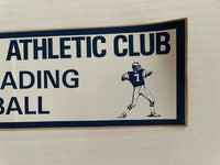 Vintage Bumper Sticker North Babylon Athletic Club Cheerleading Football