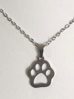 Paw Print Necklace Cat Dog Fur Mom Lovers Gift Mothers Day Easter Birthday