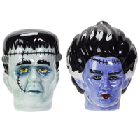 Frankenstein & Bride of Frankenstein Salt & Pepper Shakers Mini Horror Statue