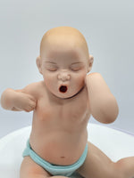 Ashton Drake Nursery Newborns It's a Boy Porcelain Body Yawning Baby Doll