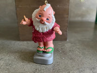 Vintage Hallmark Keepsake Christmas Ornament Santa Claus Tipping the Scales 1986