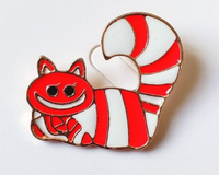 Alice in Wonderland Cheshire Cat Cartoon Lapel Pin Disney Fur Mom