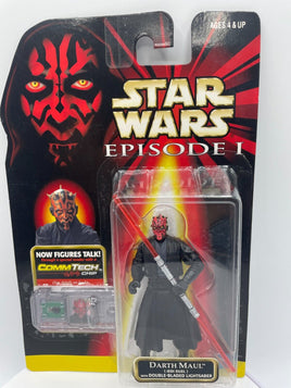 Vintage Star Wars Episode 1 Darth Maul Jedi Duel Figure CommTech Hasbro 1998