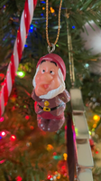 Vintage Snow White and The Seven Dwarfs Sneezy Christmas Tree Ornament Disney