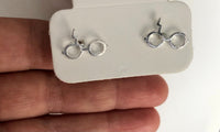 Earring Potter Silver Colored Stud Earrings Lighting Bolt Glasses Movie Gift