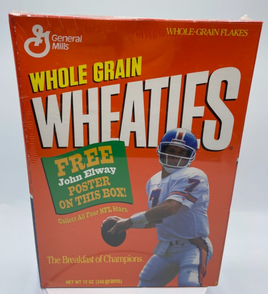 John Elway 1994 Sealed Full Wheaties Box with Exclusive Poster Denver Broncos