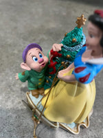 Vintage 2004 Snow White and Dopey Christmas  Ornament Disney Parks Exclusive