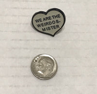 The Craft Movie Quote We Are The Weirdo's Mister Heart Shaped Lapel Pin Horror