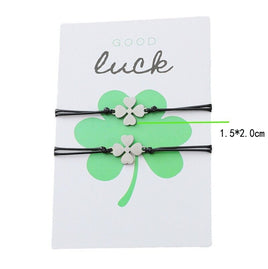 Four Leaf Clover Irish Good Luck Charm Friendship Bracelets St. Patrick's Day