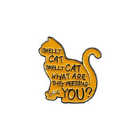 Friends Parody Smelly Cat Song Funny Lapel Pin Fur Mom Lady