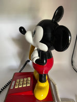 Disney Mickey Mouse Figure Phone Vintage 1976 Push Button Landline Telephone