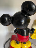 Disney Mickey Mouse Figure Phone Vintage 1976 Push Button Landline Telephone