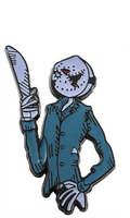 Jack Skellington as Jason Vorhees Lapel Pin Nightmare Before Christmas Friday 13