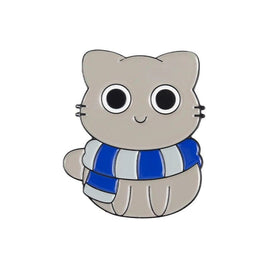 Harry Potter Pin Cute Harry Potter Cat Pin Kitty Cat Lapel Pin Ravenclaw Scarf