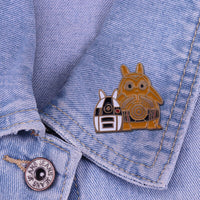 Rare Totoro as C-3PO and R2-D2 from Star Wars Lapel Pin Brooch Hayao Miyazaki