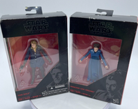 Star Wars Black Series The Force Awakens Princess Leia Organa & Han Solo Figures