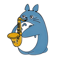 Totoro Music Band Lapel Pin Saxaphone Player Musical Anime Lovers Hayao Miyazaki