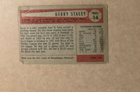 1954 Gerry Staley card # 14 Pitcher Cardinals Vintage Baseball Card