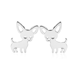 Dog Puppy Chihuahua Mini Stud Earrings Fur Mom Lovers Gift