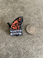 Anti Social Butterfly Funny Lapel Pin