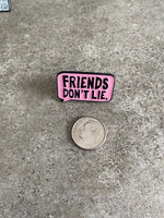 Stranger Things Lapel Pin Set Friends Don't Lie Eleven Waffle Finn Dustin