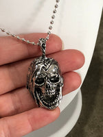 Gothic Skull Horror Necklace Charm Iron Maiden Horror Gothic Lovers Gift