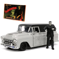 Jada Toys Universal Monsters 1957 1:24 Chevy Suburban & Frankenstein Figure