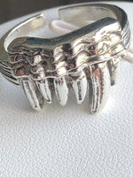 Adjustable Demon Monster Teeth Metal Ring