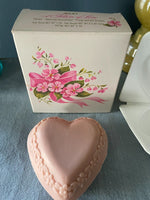 Vintage Avon "A Token of Love" Special Occasion Fragranced Heart Soaps Unused