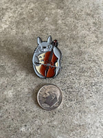 Totoro Music Band Lapel Pin Violin Cello Player Musical Anime Hayao Miyazaki