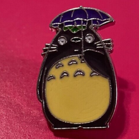 Totoro with Umbrella Lapel Pin Brooch Hayao Miyazaki Anime Studio Ghibli