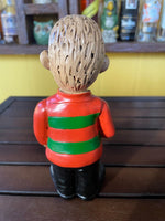 Freddy Kruger Horror Movie Garden Gnome Tiki Bar Figure Statue or Yard Lawn