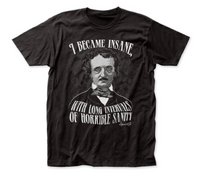 Licensed Edgar Allan Poe Collectible Bobblehead Figure & T-Shirt Gift Set Size S