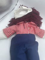 Raggedy Ann and Raggedy Andy Soft Plush Large Dolls 24” Tall 2 Feet Tall