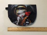 Gothic Toddler Dark Angel Change Purse Makeup Bag Broken Heart