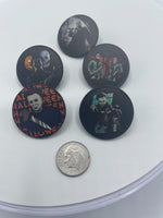 Michael Myers Halloween Pin Set of 5 Jason Vorhees Friday the 13th Lot