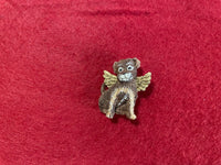 Vintage Resin Heavenly Puppy Dog Angel Brooch Lapel Pin Jewelry