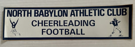 Vintage Bumper Sticker North Babylon Athletic Club Cheerleading Football