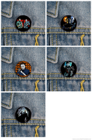 Michael Myers Halloween Pin Set of 5 Jason Vorhees Friday the 13th Lot